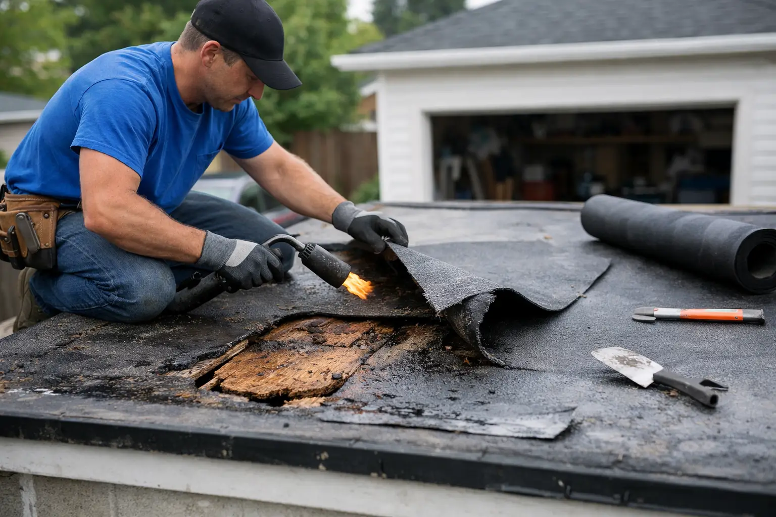 Garage Flat Roof Repair: What to Fix Fast