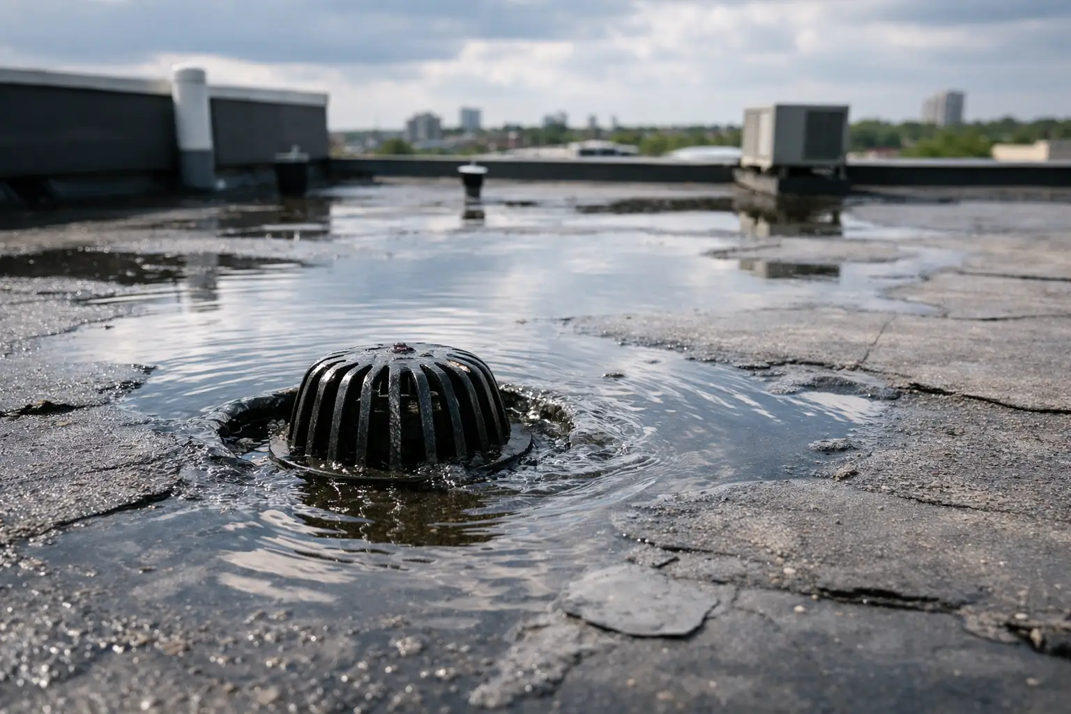 Flat Roof Drainage Problems Explained