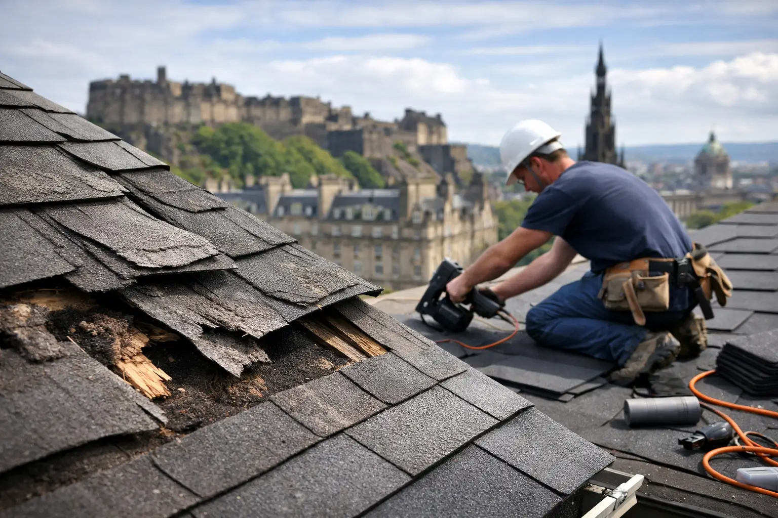 New Roof Edinburgh Costs and Replacement Signs