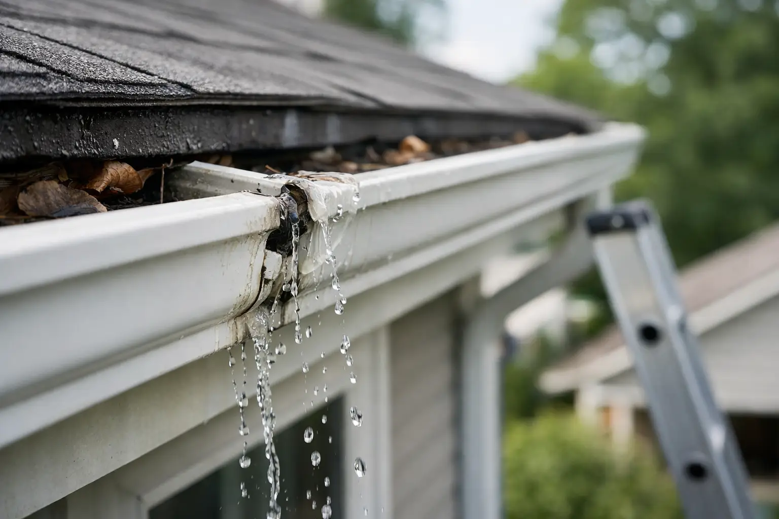 Why Is My Gutter Leaking? Causes and Fixes