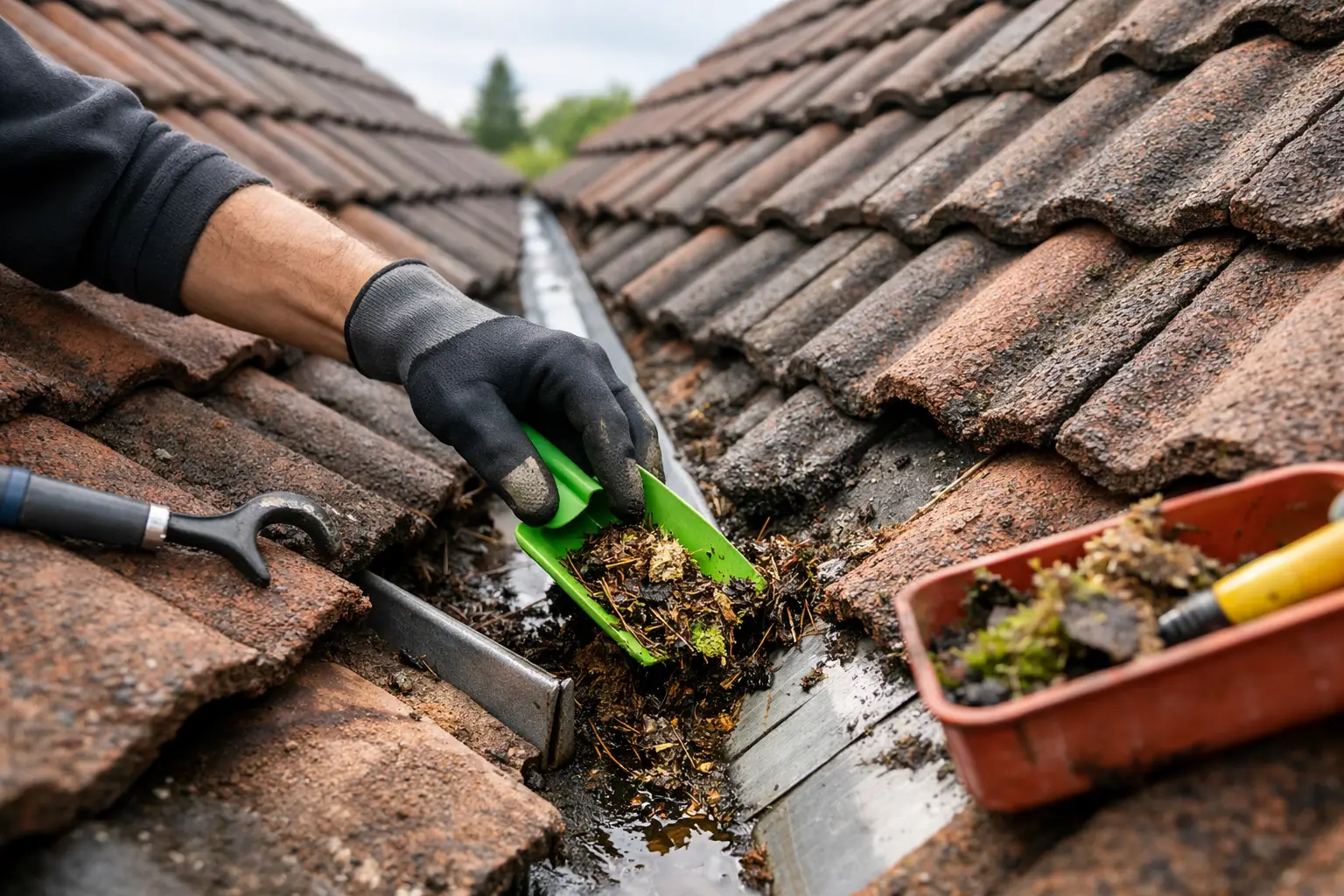 How to Unblock Roof Valleys Without Damaging Tiles